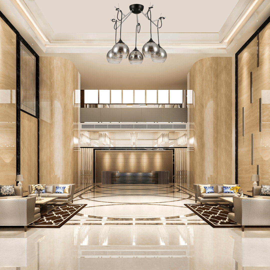 TKLD Pendant & Chandeliers Smoky Dome Glass Chrome 5 Lamps Twig Modern Ceiling Light - 40W