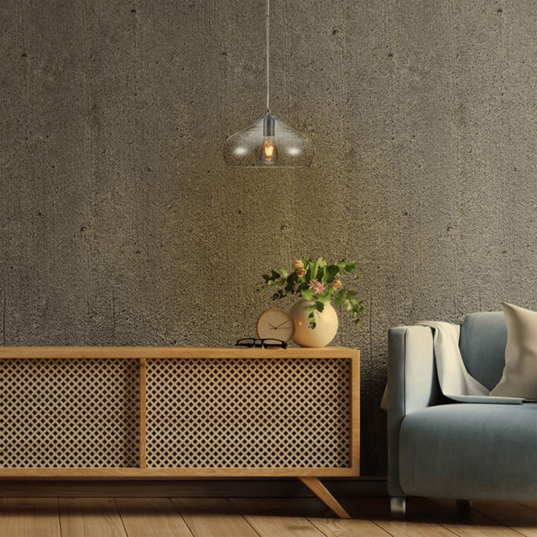 TKLD Ceiling Lights Smoky Glass India Dome Pendant Ceiling Light - 60W