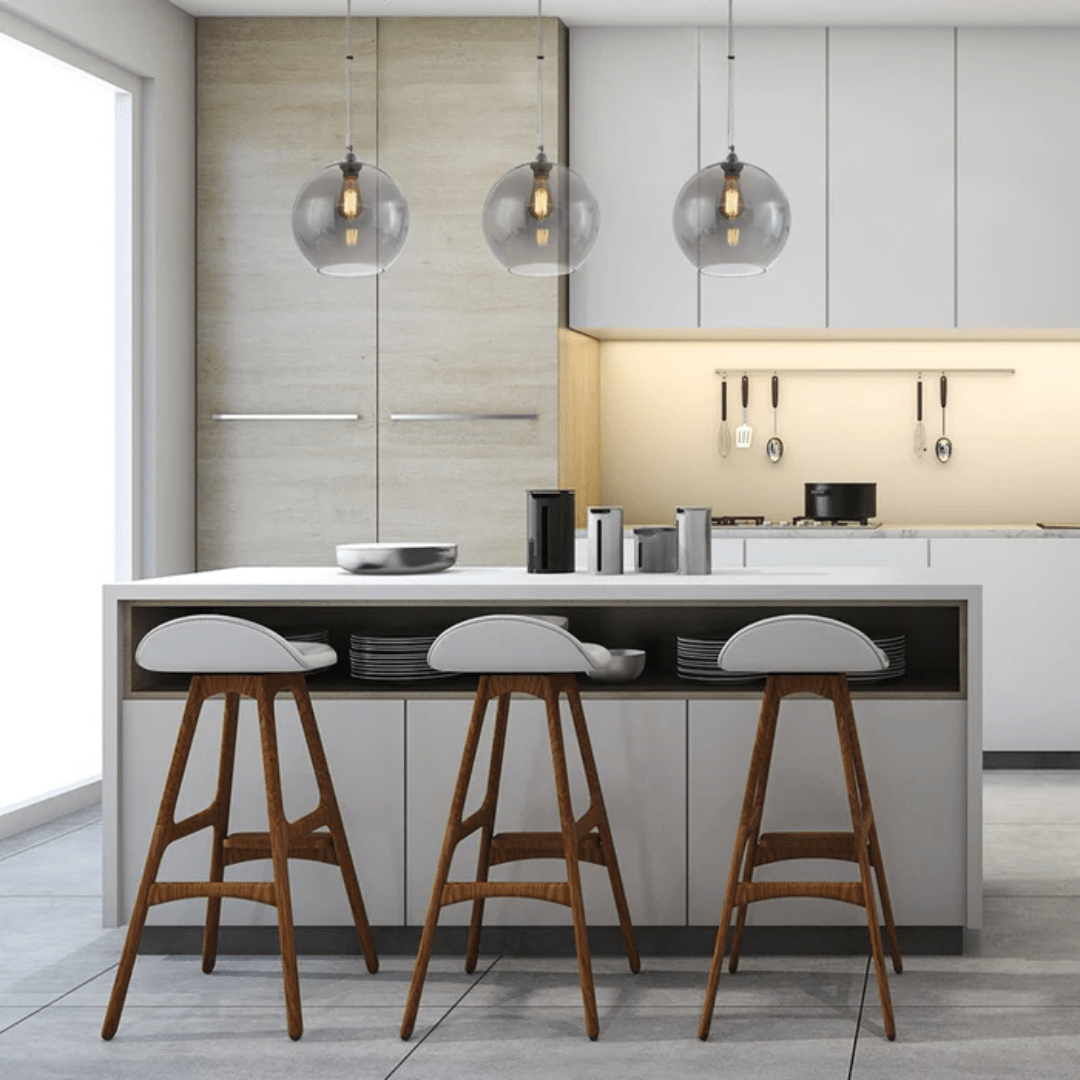 TKLD Ceiling Lights Smoky Glass India Globe Pendant Ceiling Light - 40W