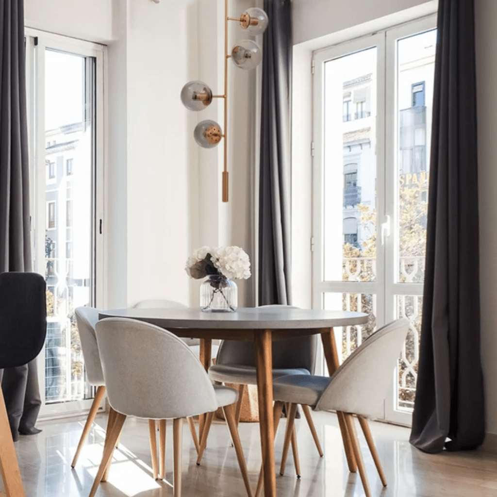 TKLD Pendant & Chandeliers Smoky Globe Glass Gold Metal Body Upward Pendant Ceiling Light 4xE27