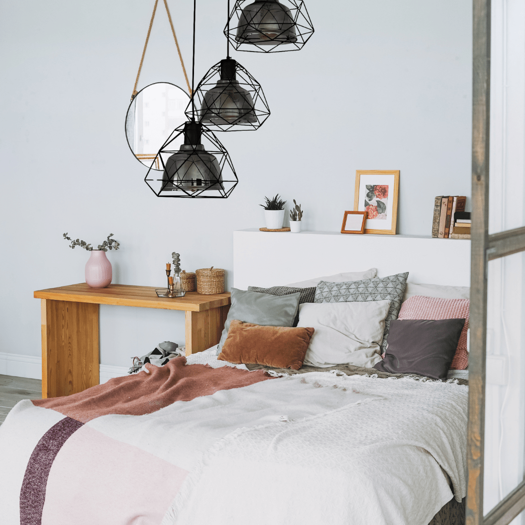 TKLD Pendant & Chandeliers Smoky Or Copper 3 Lamps Glass Metal Cage Pendant Ceiling Light - 40W