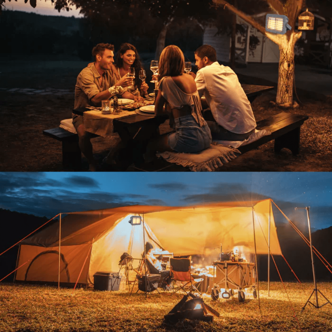 TKLD Outdoor Lighting Solar 5-in-1 Rechargeable Emergency Floodlight - 150W