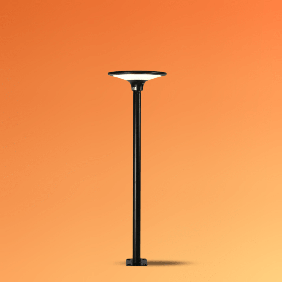 TKLD Outdoor Lighting Solar Black 4000K LED Post-Top Area Light - 20W