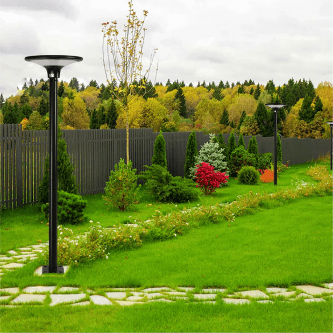 TKLD Outdoor Lighting Solar Black 4000K LED Post-Top Area Light - 20W