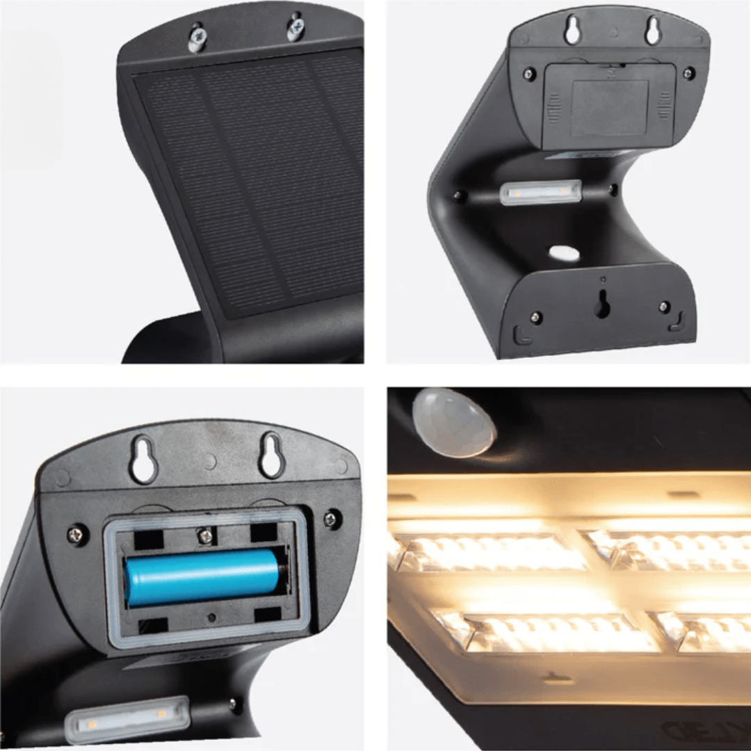 TKLD Wall & Sconce Lights Solar Black LED Butterfly Wall Light - 3.2W