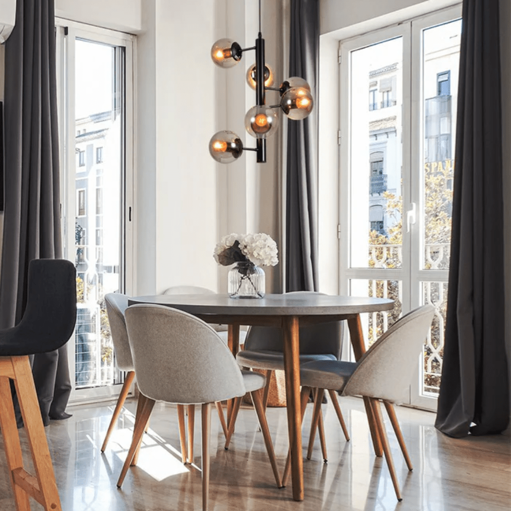 TKLD Pendant & Chandeliers Spiral Globe Glass Modern Sputnik Pendant Ceiling Chandelier Light E27