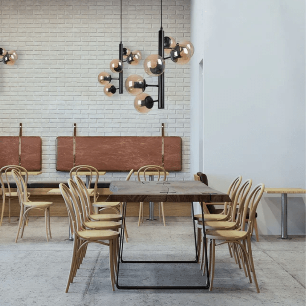 TKLD Pendant & Chandeliers Spiral Globe Glass Modern Sputnik Pendant Ceiling Chandelier Light E27