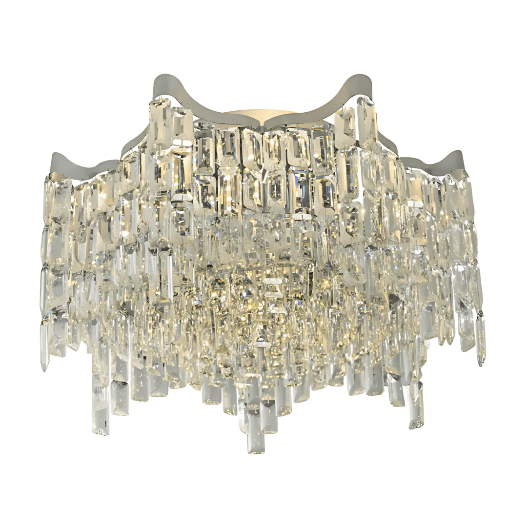 TKLD Pendant & Chandeliers Stylish Star Crystal Flush Chandelier Ceiling Light - 40W
