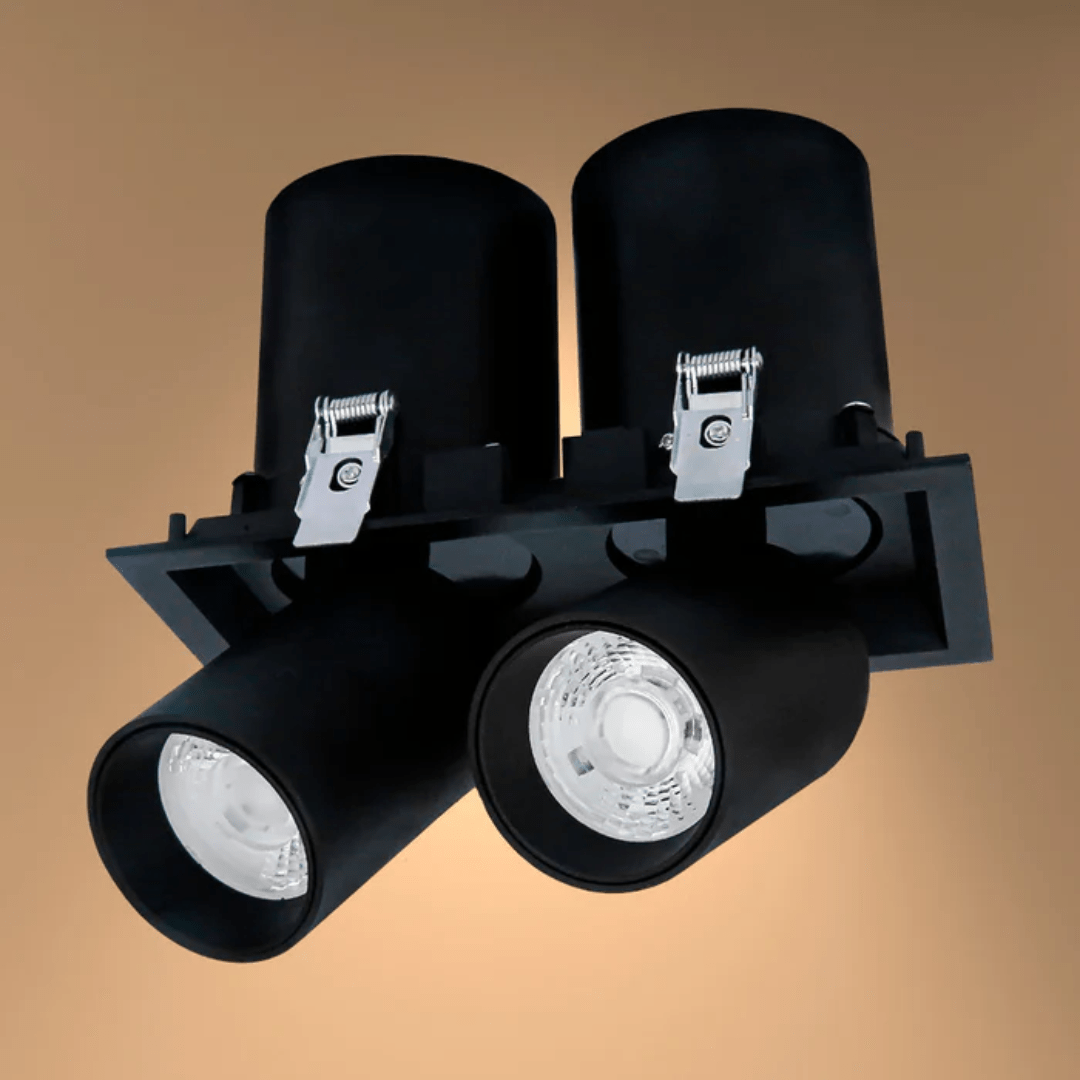 TKLD Ceiling Lights Telescopic Black Swivel Tilt Adjustable LED Ceiling Light - 20W