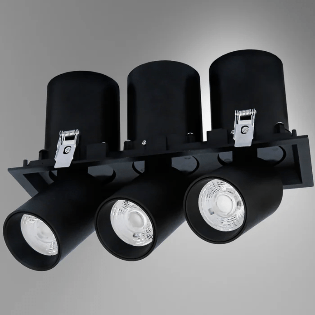 TKLD Ceiling Lights Telescopic Black Swivel Tilt Adjustable LED Ceiling Light - 20W