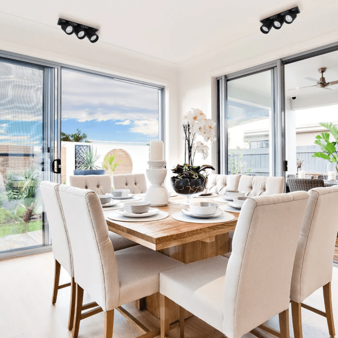 TKLD Ceiling Lights Telescopic Black Swivel Tilt Adjustable LED Ceiling Light - 20W