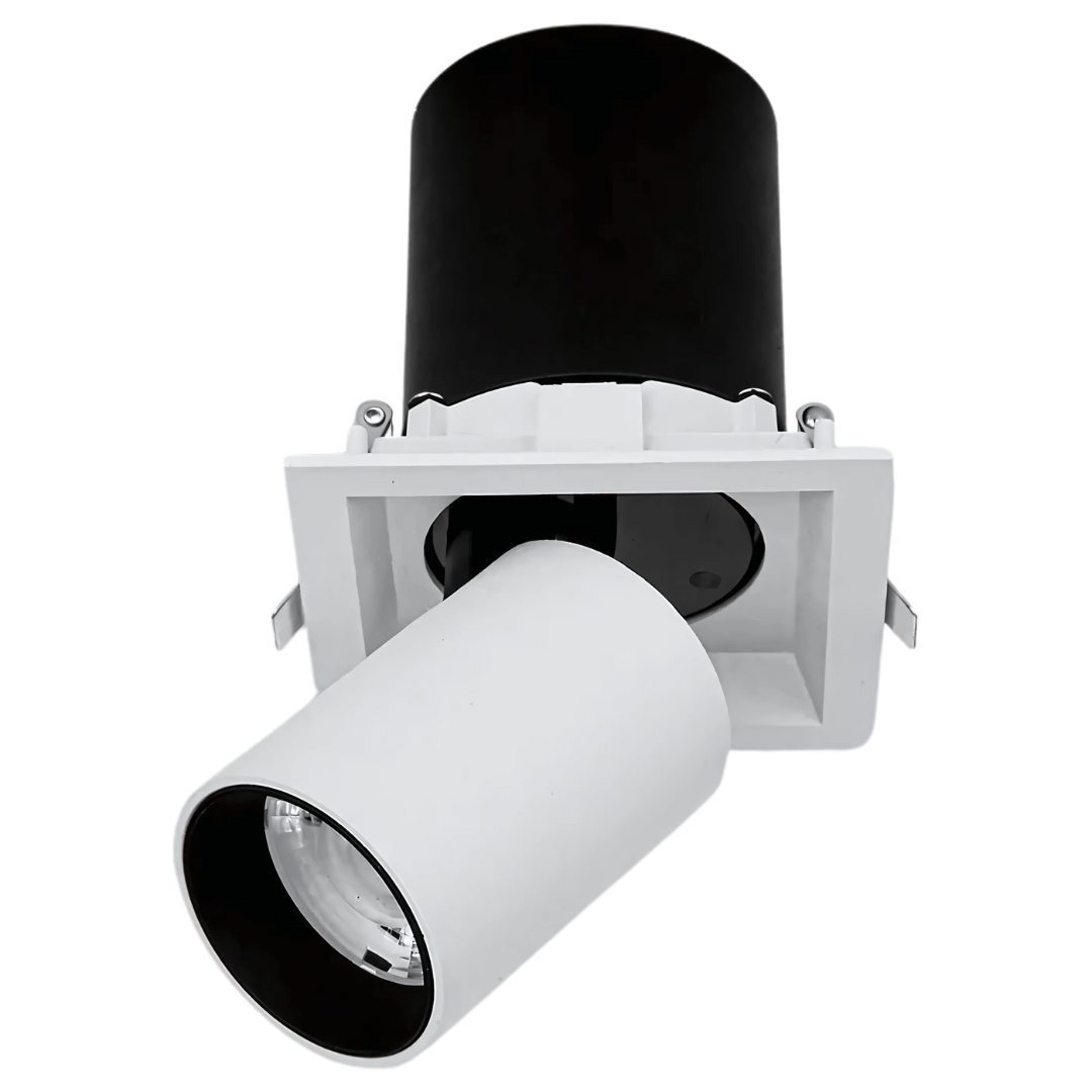 TKLD Ceiling Lights Telescopic White Swivel Tilt Adjustable LED Ceiling Light - 20W