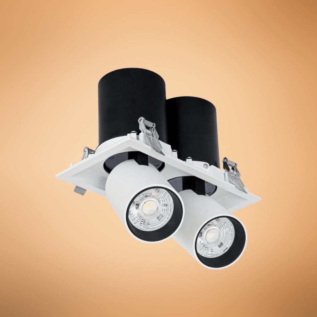 TKLD Ceiling Lights Telescopic White Swivel Tilt Adjustable LED Ceiling Light - 20W