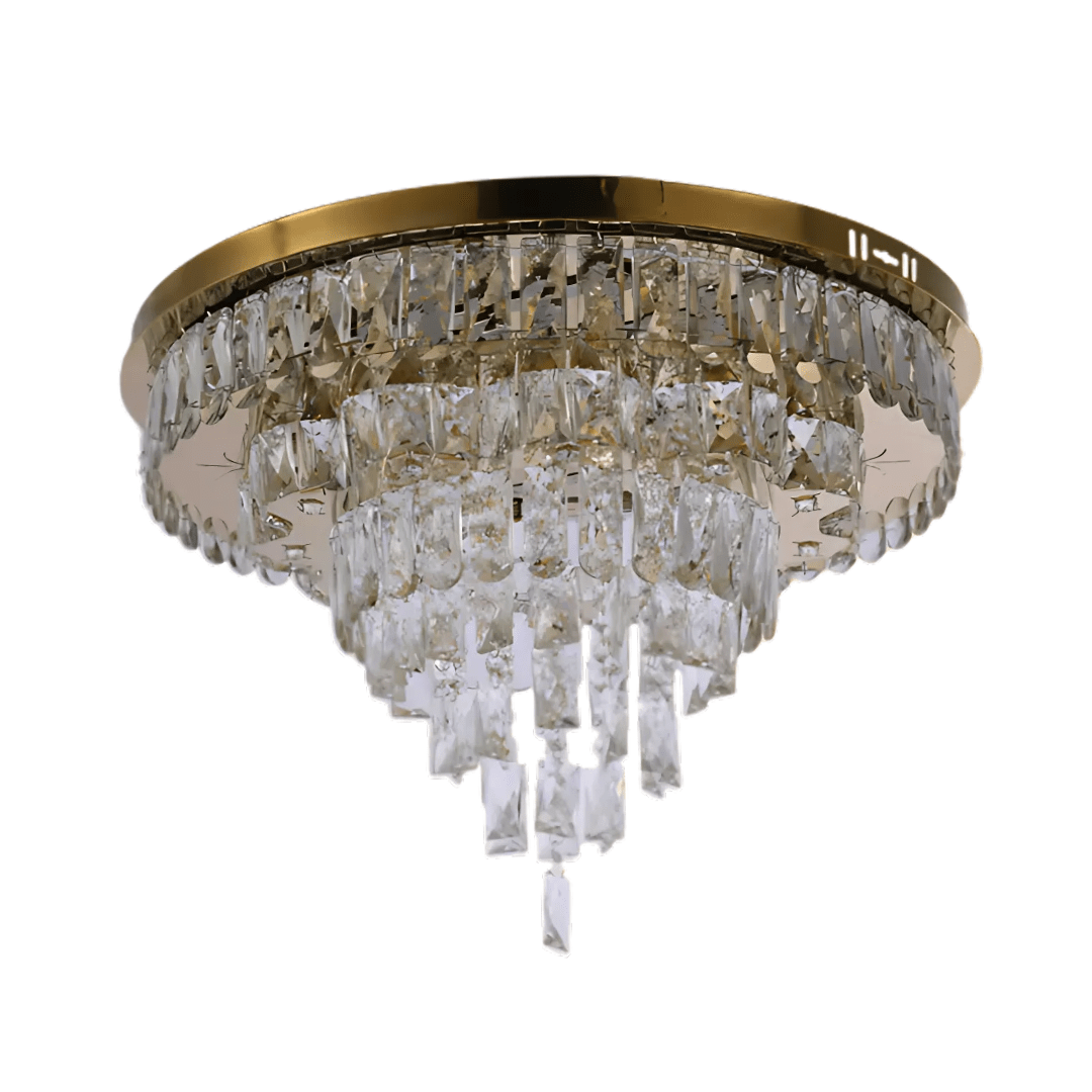 TKLD Pendant & Chandeliers Three-tiered Cascading Flush Ceiling Chandelier Light - 45W