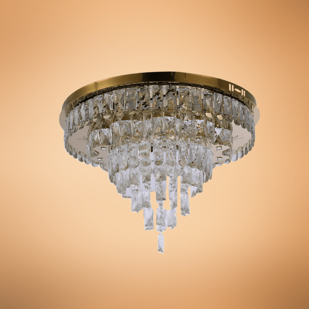 TKLD Pendant & Chandeliers Three-tiered Cascading Flush Ceiling Chandelier Light - 45W