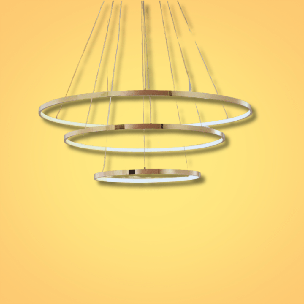 TKLD Pendant & Chandeliers Tri-Ring Customizable LED Modern Elegance Ceiling Light - D800