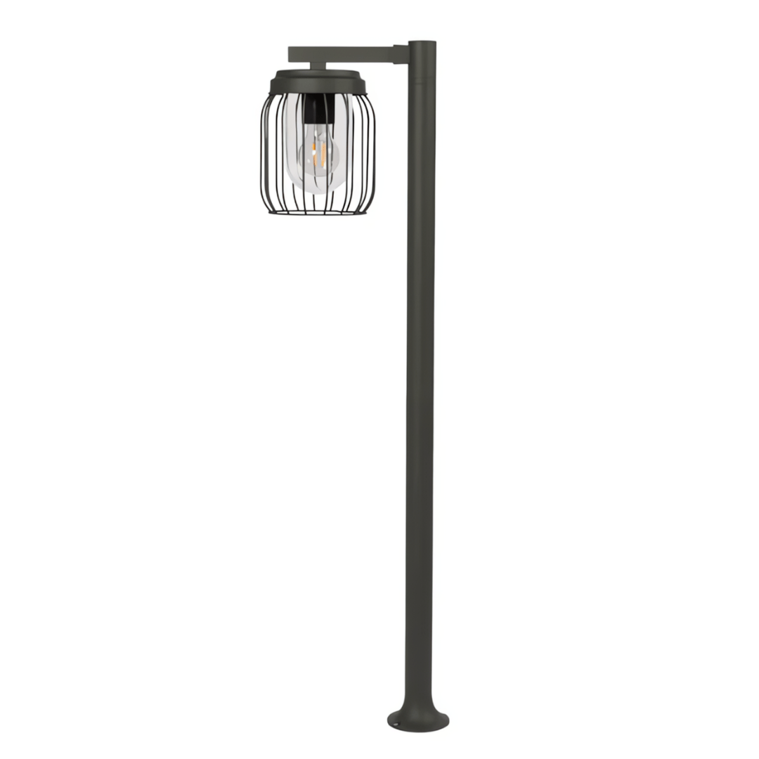 TKLD Outdoor Lighting Tuela Dark Grey Outdoor Pathway Bollard Lawn Light - 40W
