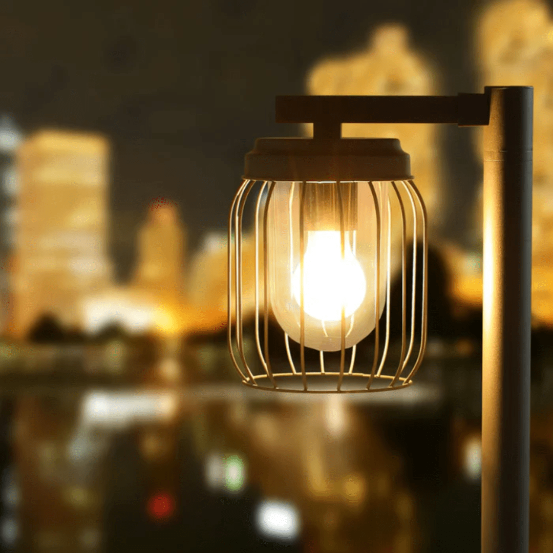 TKLD Outdoor Lighting Tuela Dark Grey Outdoor Pathway Bollard Lawn Light - 40W