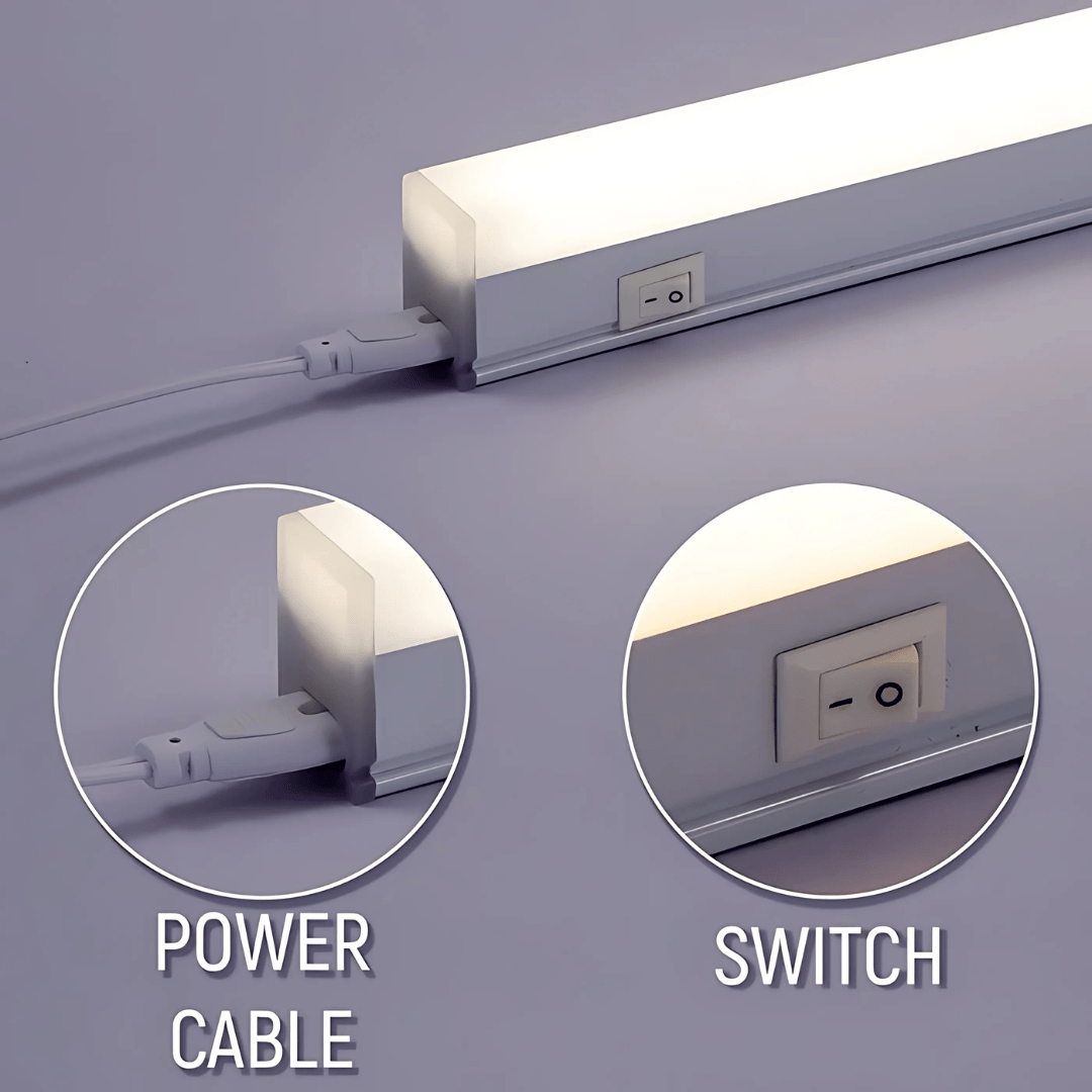 TKLD Ceiling Lights Under Cabinet 5W 1ft LED Link Light IP20 With Switch - 286mm