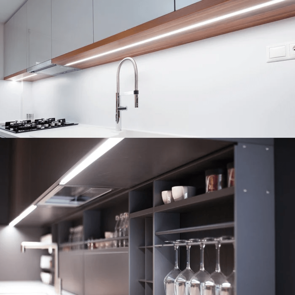 TKLD Ceiling Lights Under Cabinet 8W 4ft LED T5 Link Light IP20 with Switch - 1175mm