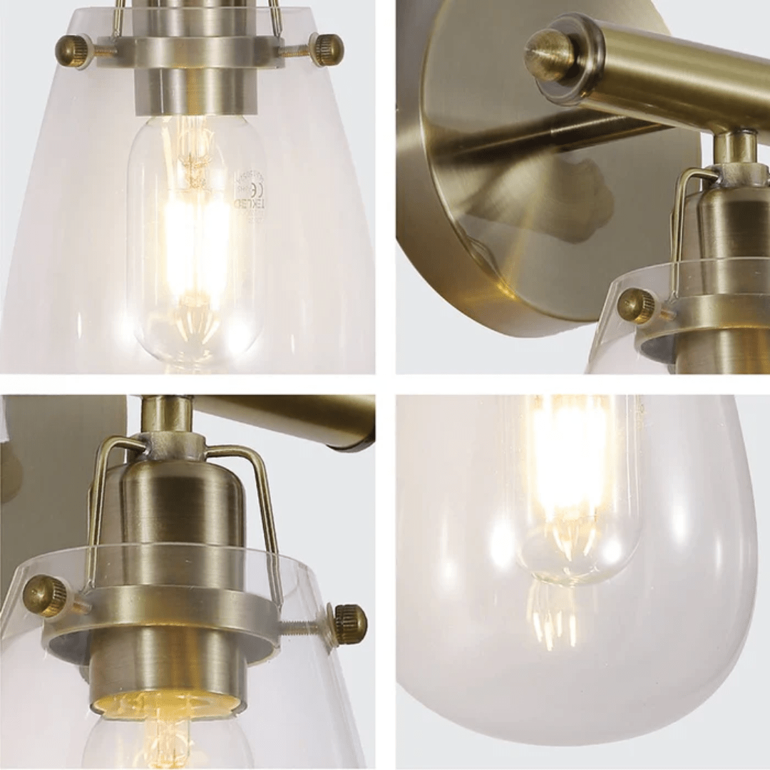 TKLD Wall & Sconce Lights Vintage Antique Brass Industrial Wall Light - 40W