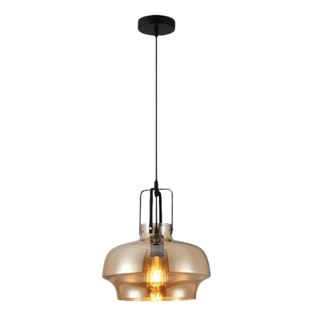 TKLD Pendant & Chandeliers Vintage Industrial Japanese Amber Gaslight Minimalist Glass Pendant Light - D240mm/D330mm/D530mm