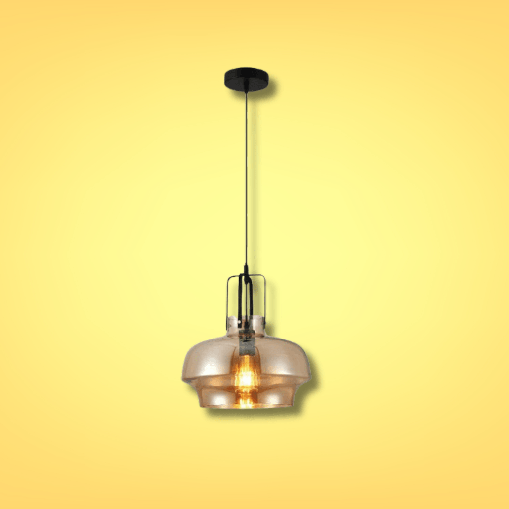 TKLD Pendant & Chandeliers Vintage Industrial Japanese Amber Gaslight Minimalist Glass Pendant Light - D240mm/D330mm/D530mm