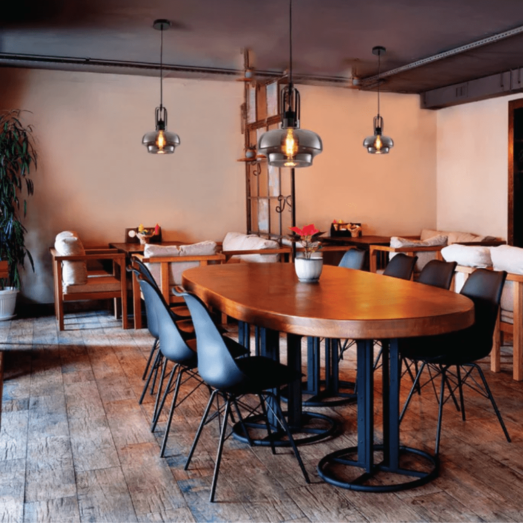 TKLD Pendant & Chandeliers Vintage Industrial Japanese Smoky Gaslight Minimalist Glass Pendant Light - D240mm/D330mm