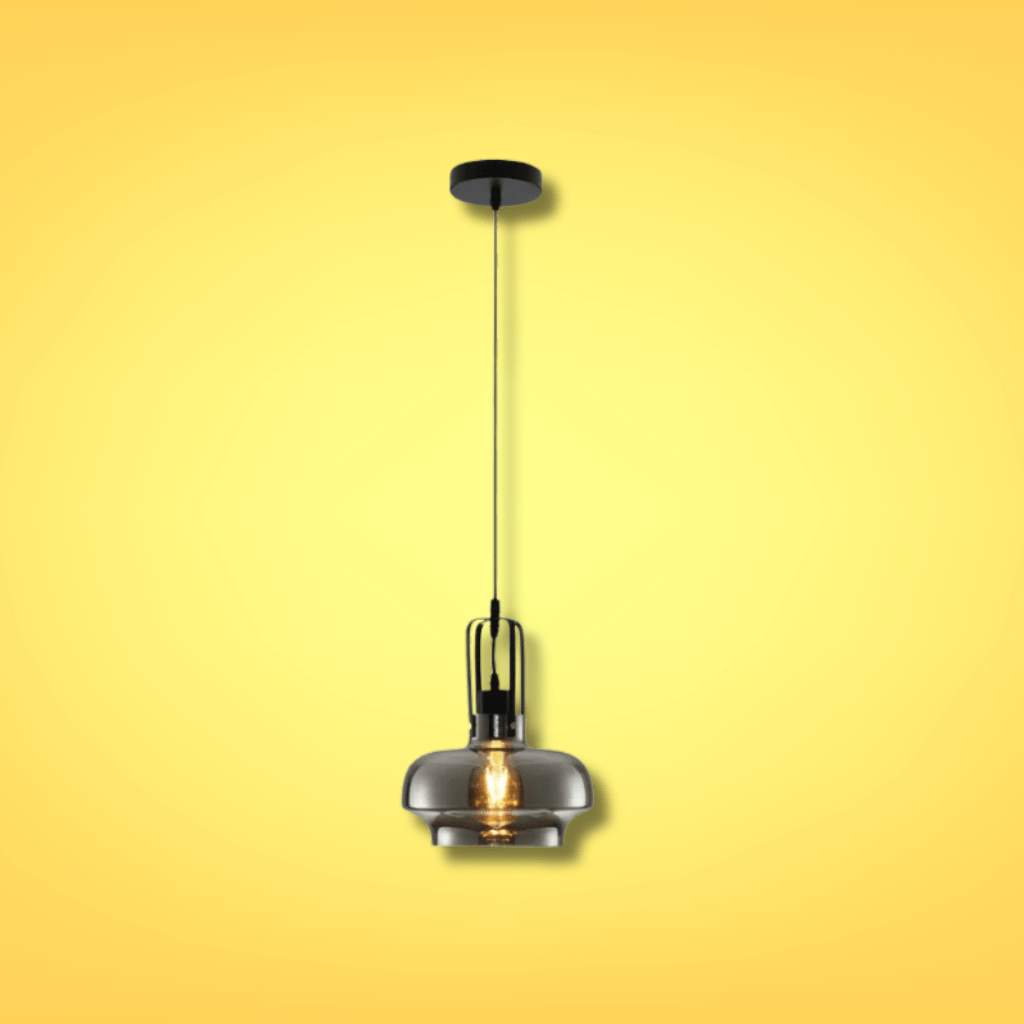 TKLD Pendant & Chandeliers Vintage Industrial Japanese Smoky Gaslight Minimalist Glass Pendant Light - D240mm/D330mm