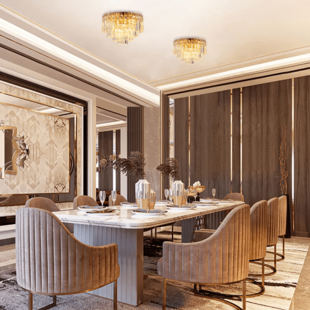 TKLD Pendant & Chandeliers Waterfall Flush Crystal Ceiling Chandelier Light - 40W