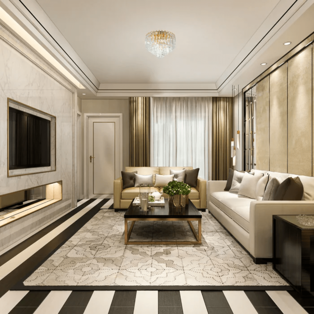 TKLD Pendant & Chandeliers Waterfall Flush Crystal Ceiling Chandelier Light - 40W