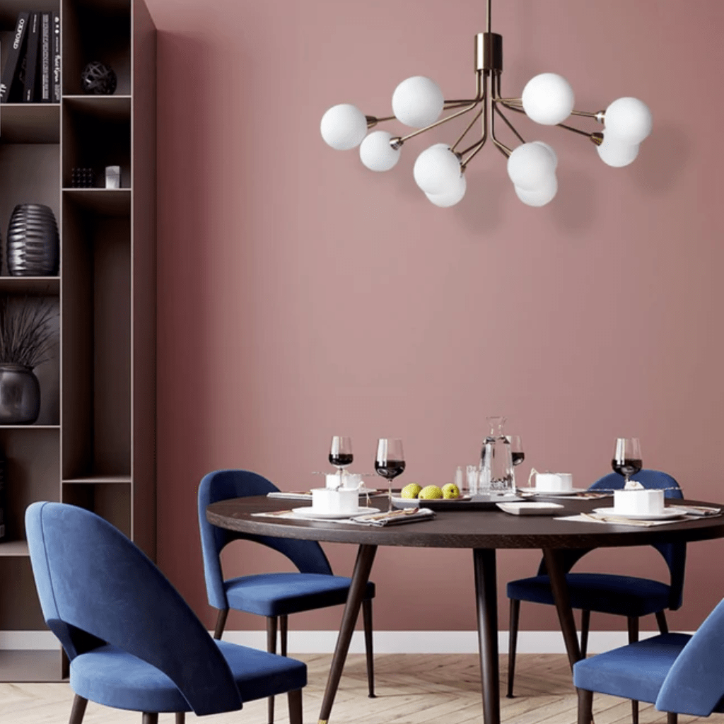 TKLD Pendant & Chandeliers White Globe Glass Gold Arm Body Pendant Chandelier Ceiling Light G9 - 12 Globes