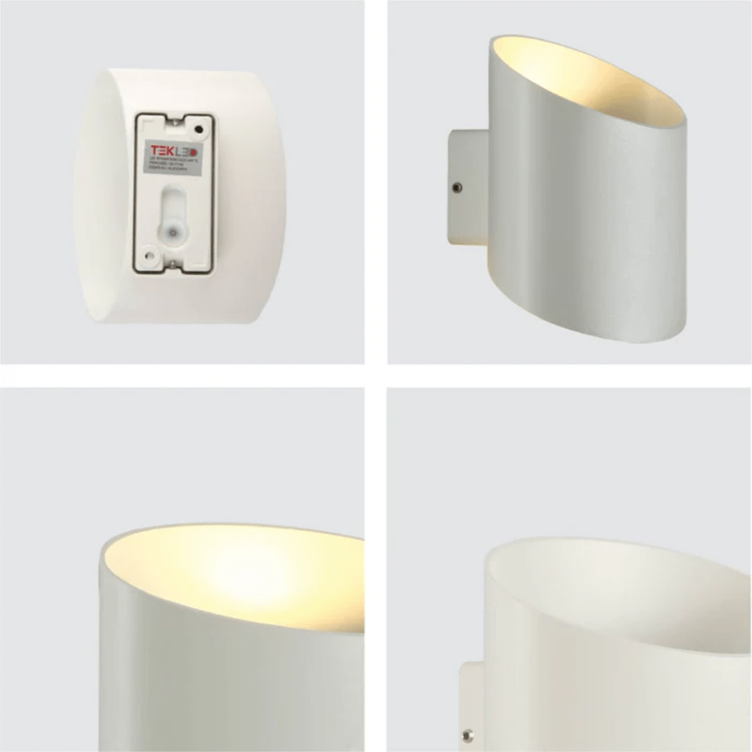 TKLD Wall & Sconce Lights White Oblique Cylinder Up & Down Outdoor Modern LED Wall Light - 2 x 3W