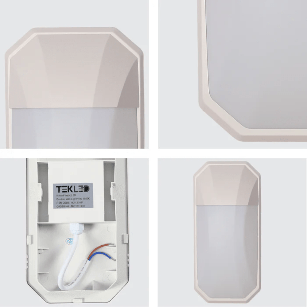 TKLD Pendant & Chandeliers White Plastic LED Wall Light - 24W