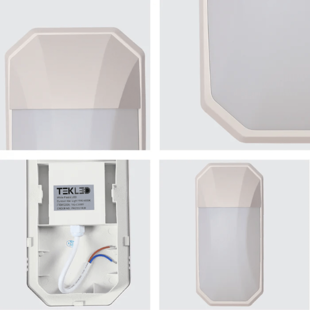 TKLD Pendant & Chandeliers White Plastic LED Wall Light - 24W