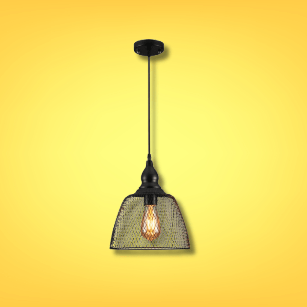 TKLD Pendant & Chandeliers Wire Mesh Industrial Dome Pendant Ceiling Light E27 - Petite/Grand