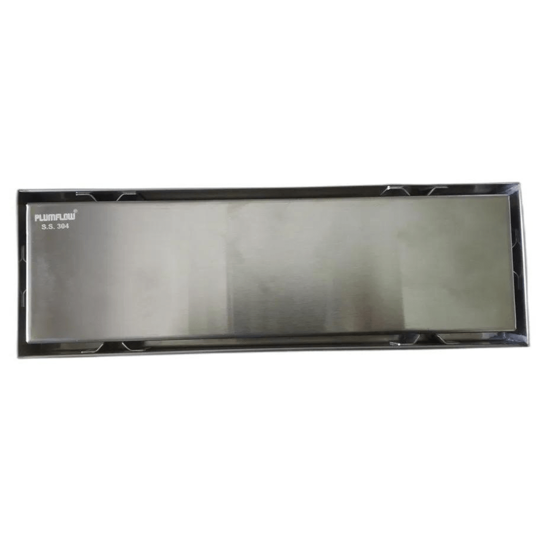 Toplight Bathroom Accessories Stainless Steel Rectangular 12" Shower Floor Drain - S01030BN