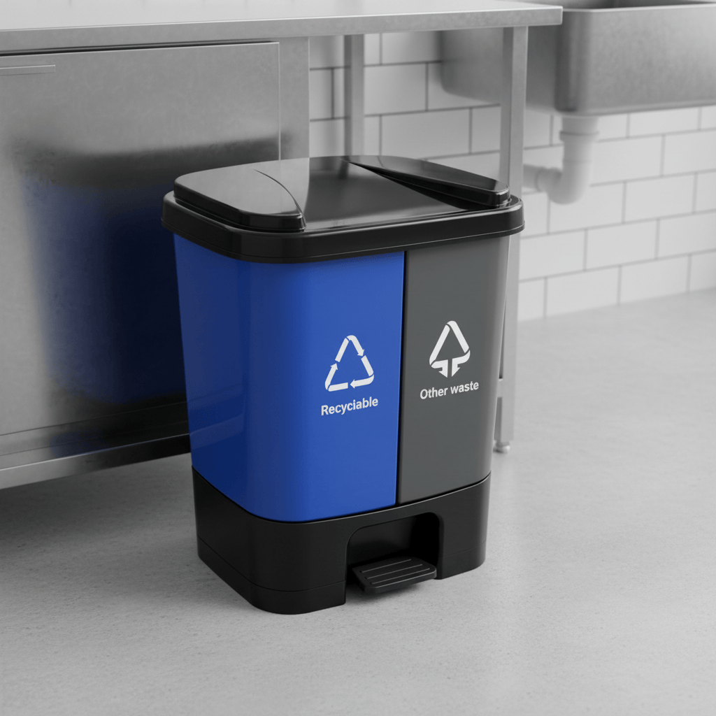 Topmop Cleaning Tools & Accessories Topmop 45L Hands-Free Pedal Dustbin - B-151-45F