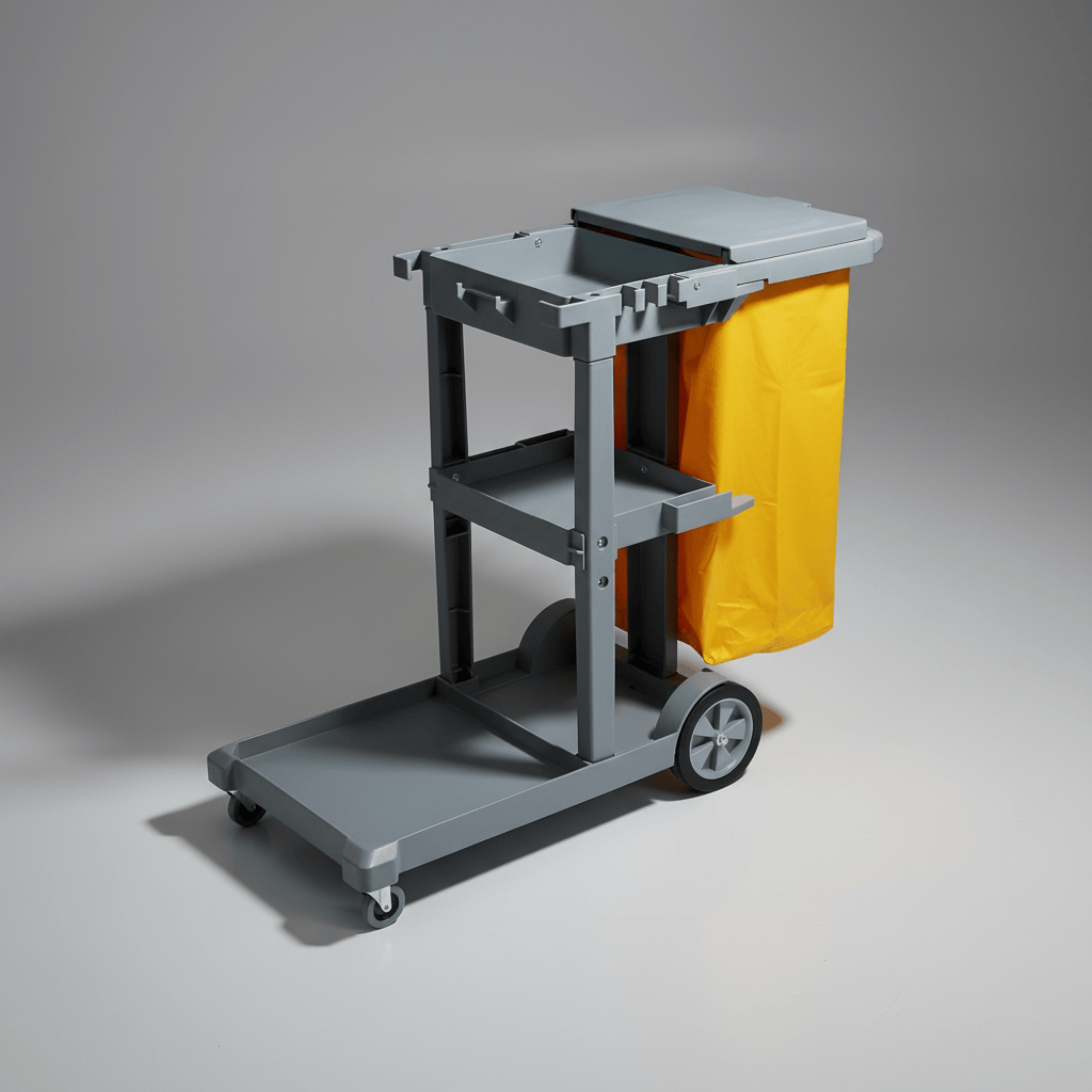 Topmop Cleaning Tools & Accessories Topmop Commercial Janitorial Cleaning Cart with Cover - D-011-1B