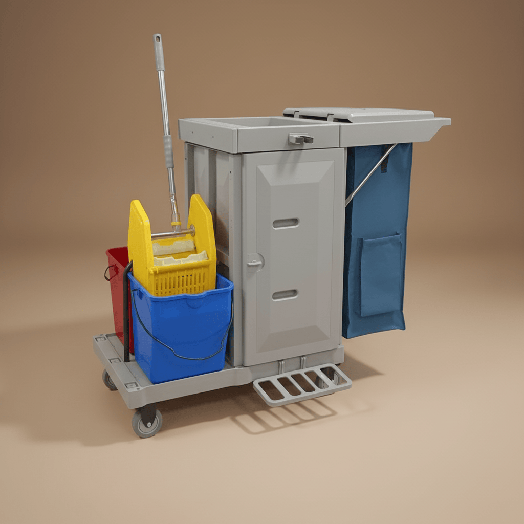 Topmop Cleaning Tools & Accessories Topmop High-Capacity Multi-Function Cleaning Cart with Wringer - YJ-07