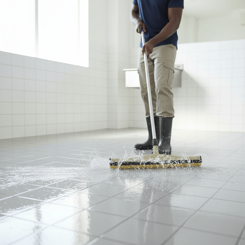Topmop Cleaning Tools & Accessories Topmop Plastic Sponge Floor Squeegee with 1.25m Handle | 18" & 22"