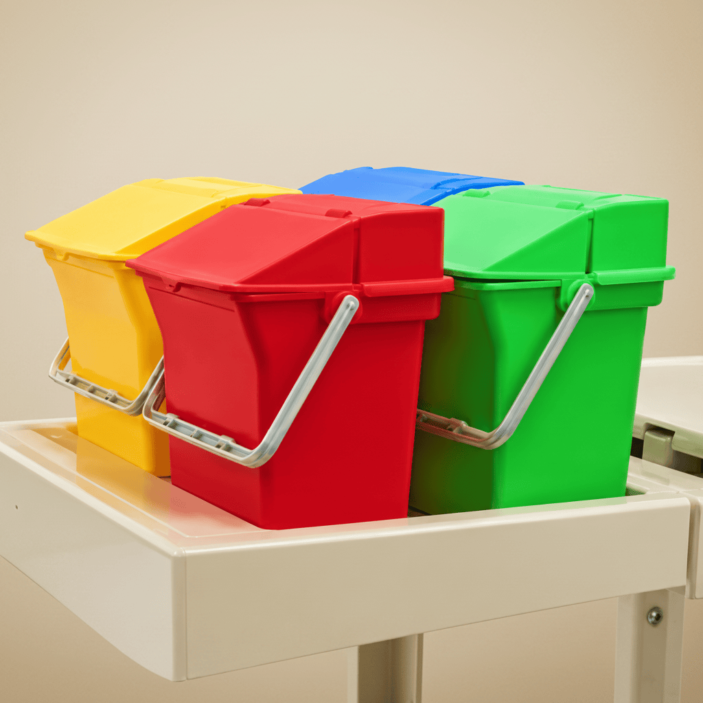 Topmop Cleaning Tools & Accessories Topmop Small Covered Bucket for YJ Series Cleaning Carts - YJ-B