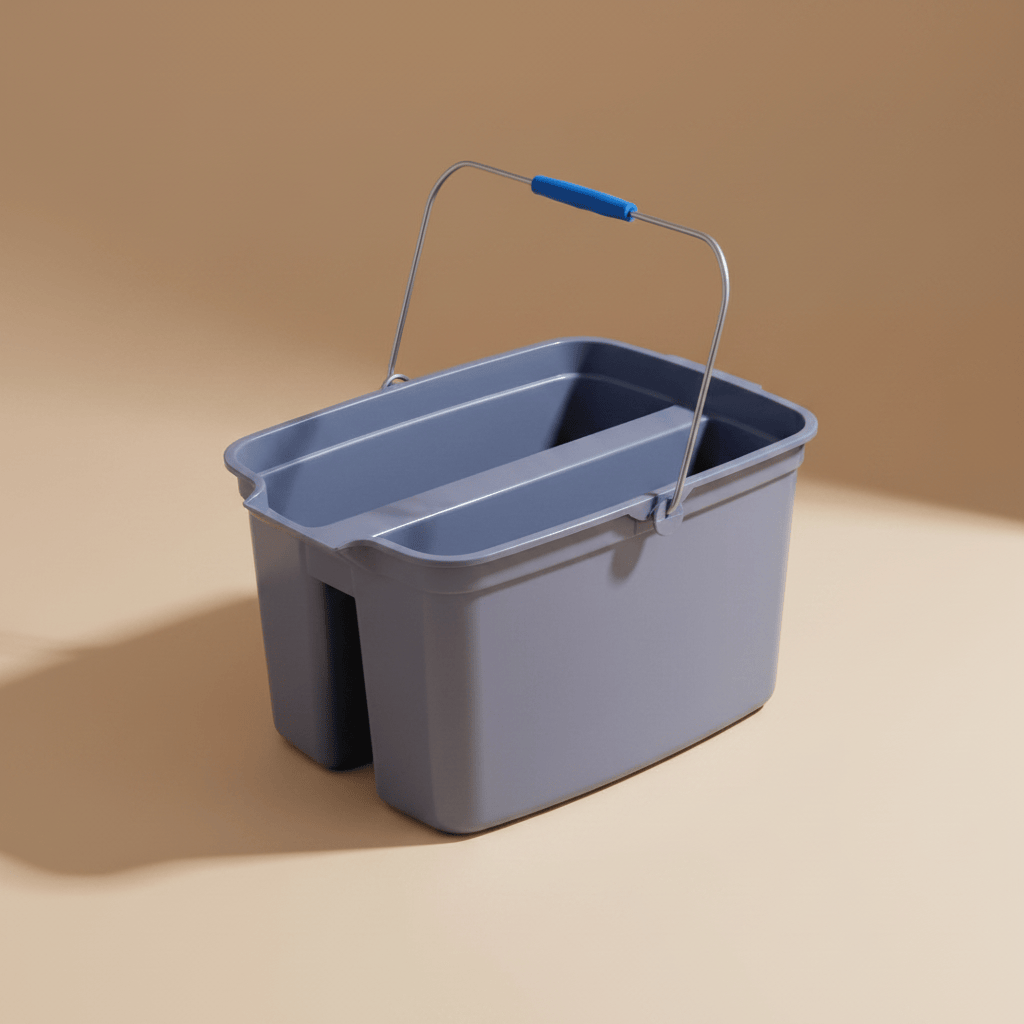 Topmop Cleaning Tools & Accessories Topmop Turquoise Two-Compartment Utility Pail - B-041