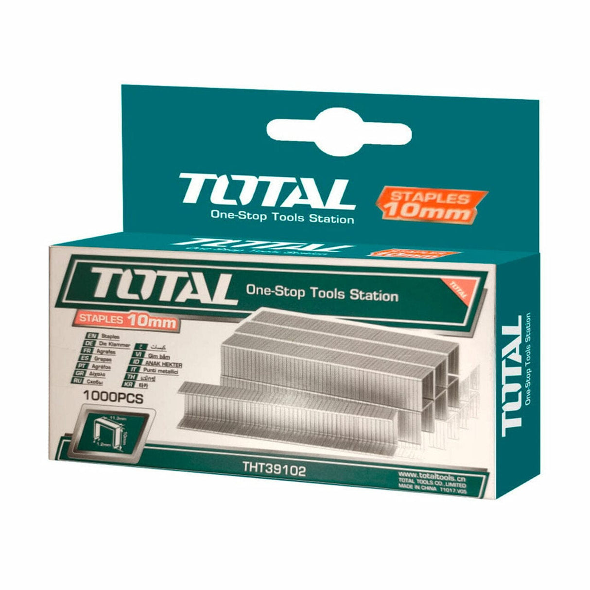 Total Fasteners Total 1000 Pieces Staples Size 10 x 1.2mm - THT39102