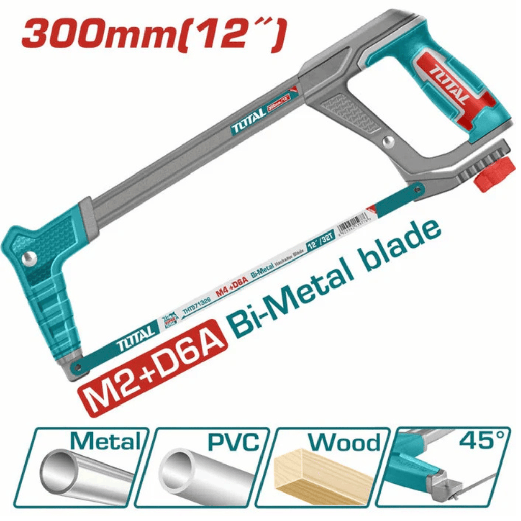 Total Hand Saws & Cutting Tools Total 12" Hacksaw Frame - THT541016