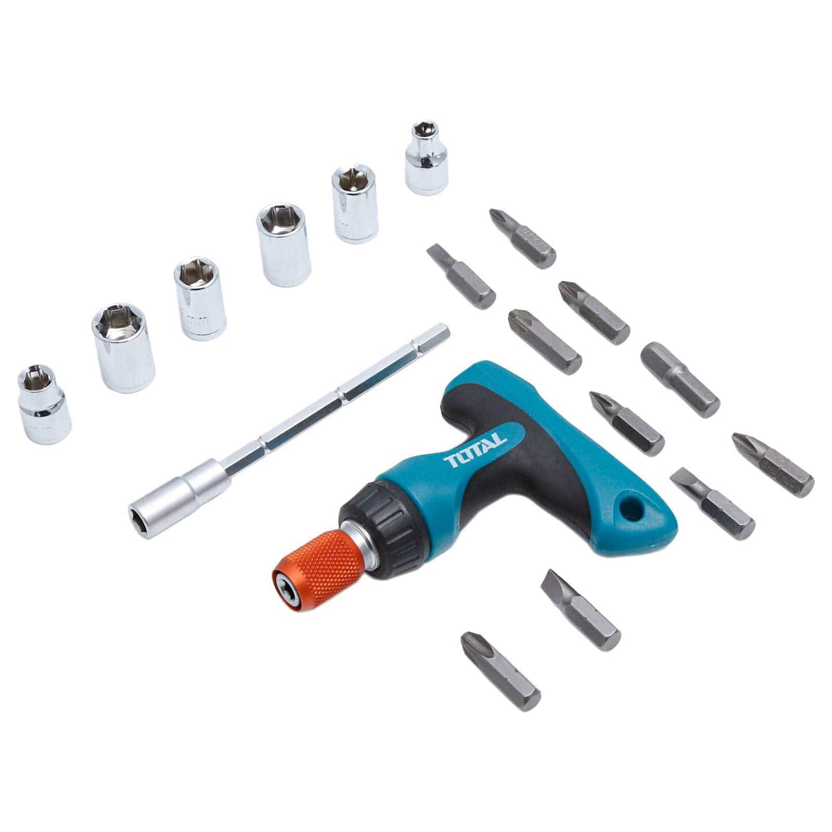 Total Screwdrivers Total 18 Pieces T-handle Wrench Screwdriver Set - TACSD30186