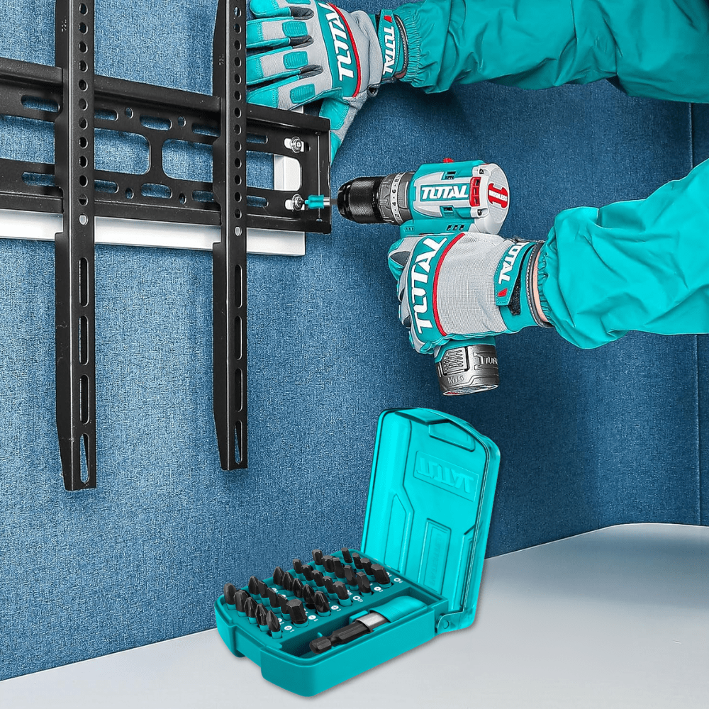 Total Screwdriver Bits Total 30 Pieces 25mm Impact Screwdriver Bits Set - TACSD18306