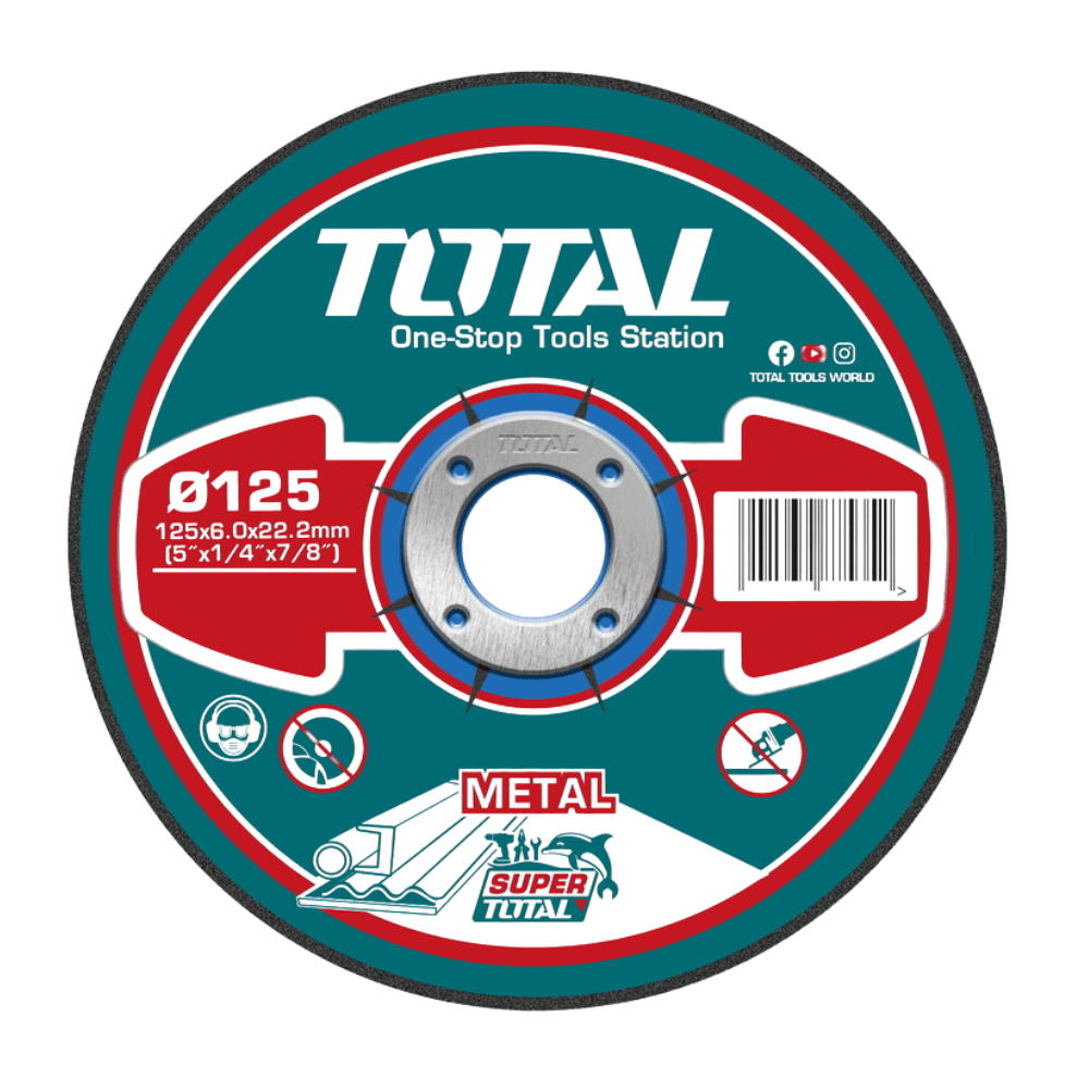 Total Grinding & Cutting Wheels Total Abrasive Metal Cutting Disc 125 x 6.0mm - TAC2231251