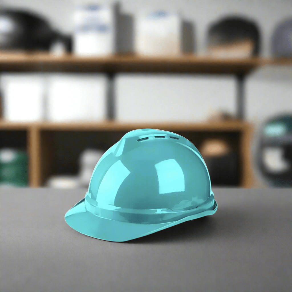 Total Safety Helmets Total Blue Safety Helmet with Ribbon Chin Strap - TSP2601