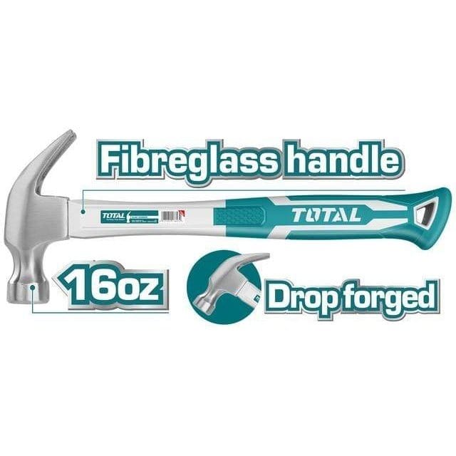 Total Hammers Mallets & Sledges Total Claw Hammer Carbon Steel